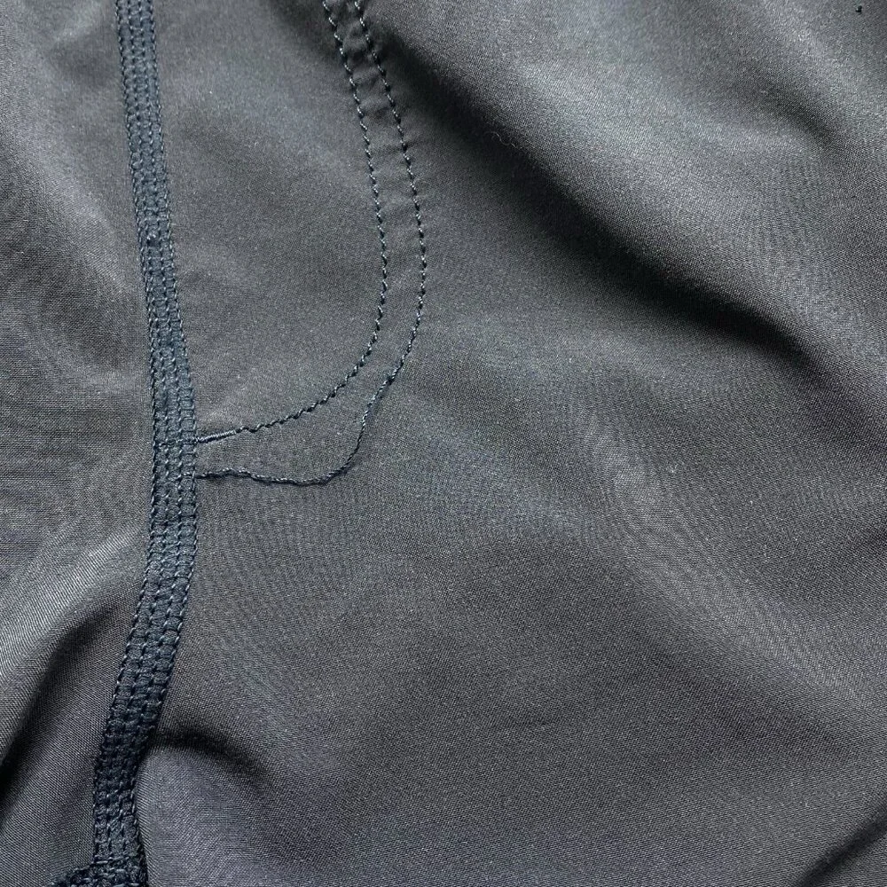 LULULEMON Men No Lining Running Shorts Sz XL Blue Stripe Panel Athletic‎ 94-17